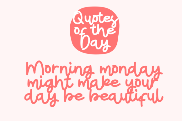 Hello Monday Font - Preview 2