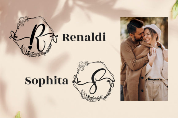 Humaira Monogram Font font preview - 3