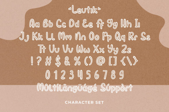 Leutik Font PNG with transparent background - Preview 2