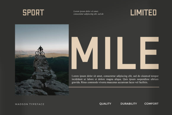 Madson Font PNG with transparent background - Preview 3