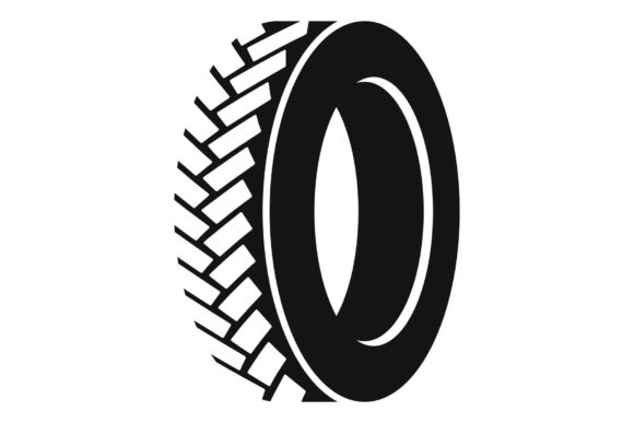One Tyre Icon, Simple Style.