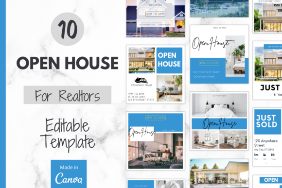 Preview of Realtor Open House Instagram Template real estate social media template