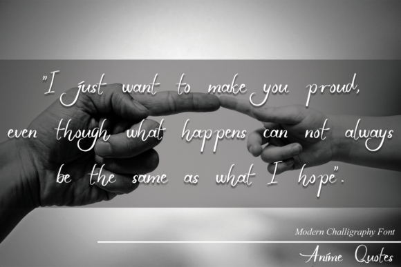 Anime Quotes Font - Preview 6