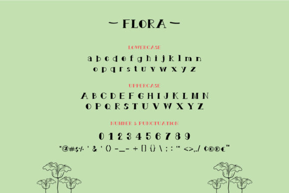 Flora Font - Preview 1
