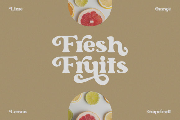 Golden Quince Font PNG with transparent background - Preview 1