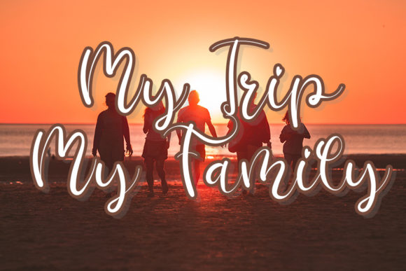 Kawaii Family Font PNG with transparent background - Preview 2