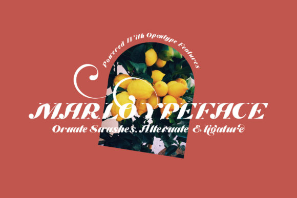 Marlo Font PNG with transparent background - Preview 1