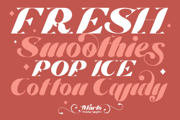 Marlo Font PNG with transparent background - Preview 3
