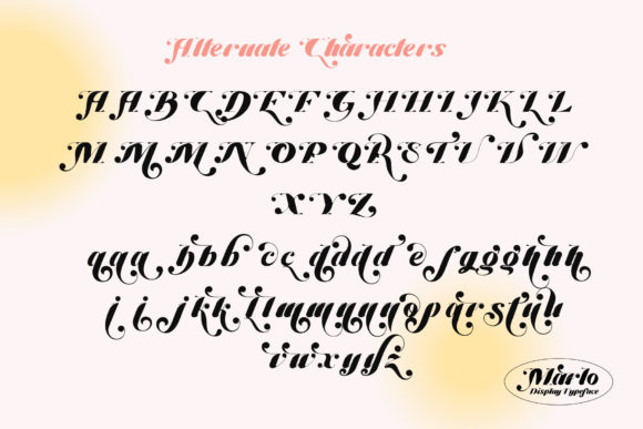 Marlo Font PNG with transparent background - Preview 5