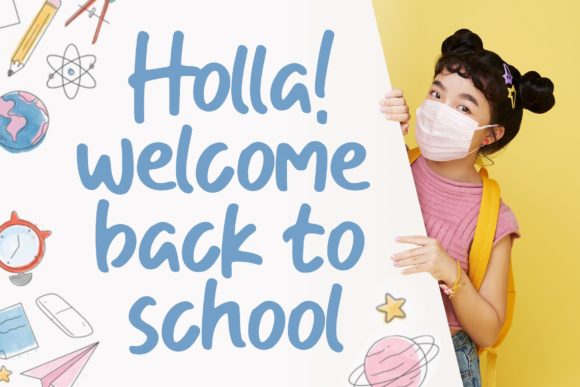 One Crayon Font PNG with transparent background - Preview 3