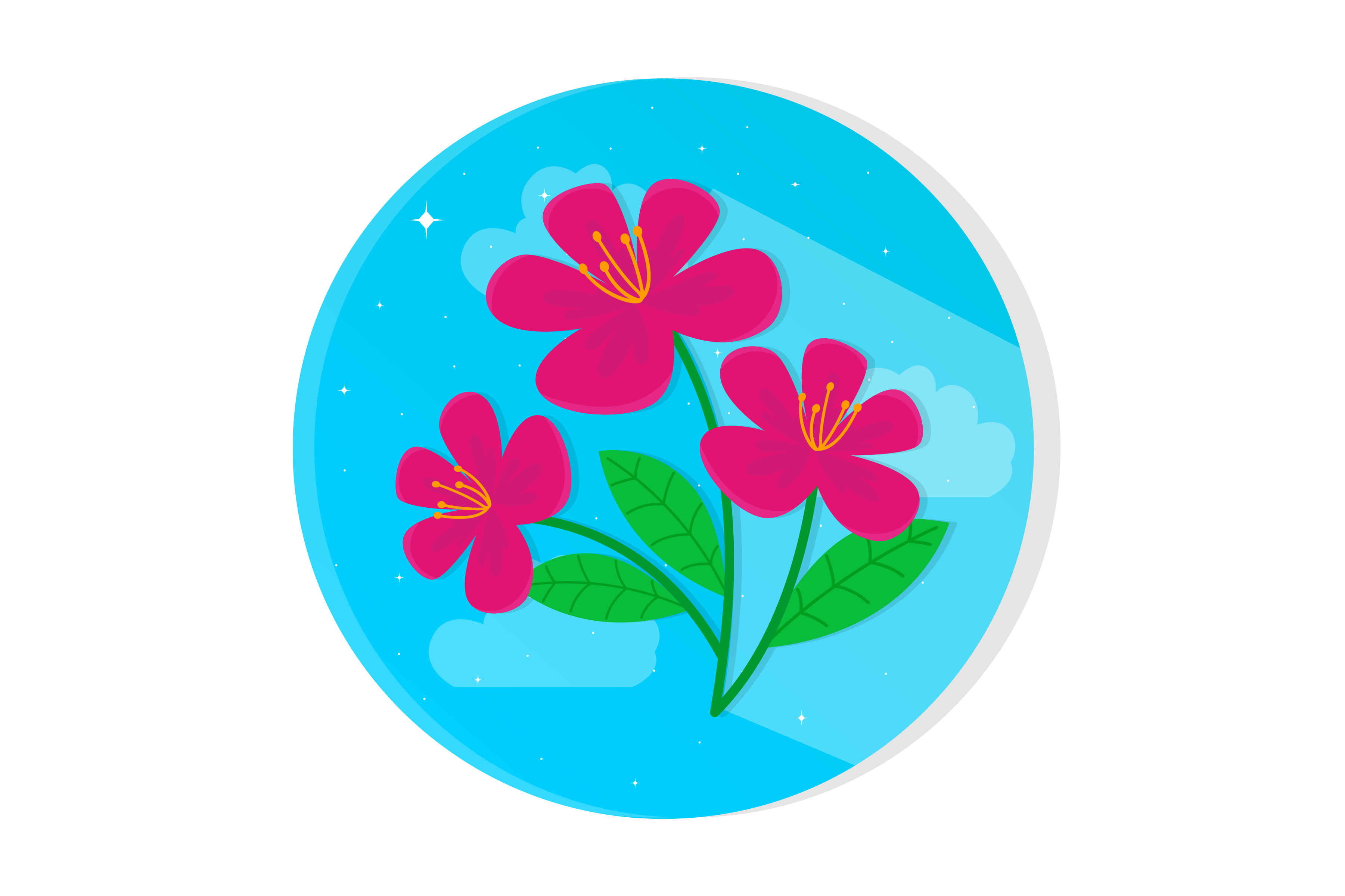 Flat Illustration - Spring Floral Graphic by Uppoint Design · Creative ...