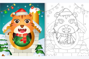 Tiger Winter 2 - Coloring Page Graphic by wijayariko · Creative Fabrica
