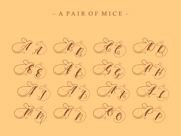 A Pair of Mice Font - Preview 1