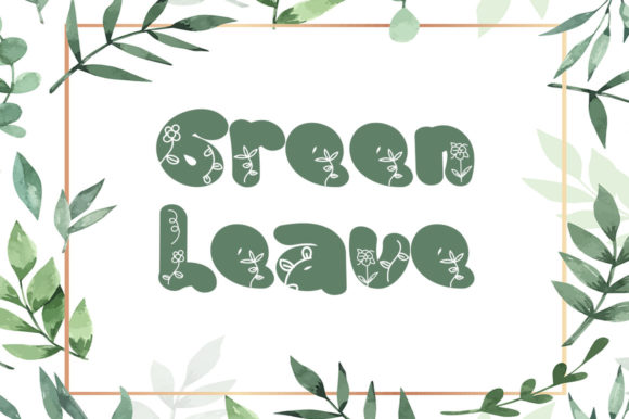 Black Flower Font - Preview 2