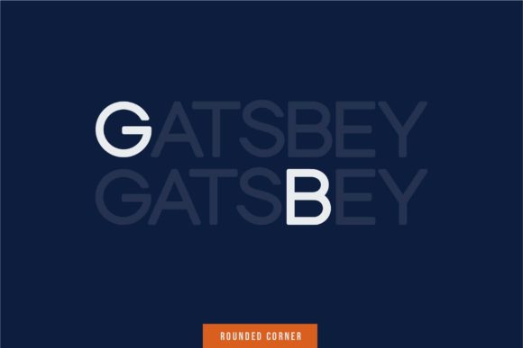 Gatsbey Font PNG with transparent background - Preview 1