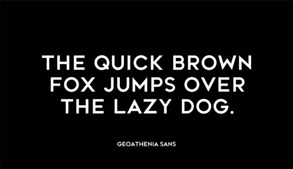 Geoathenia Sans Font - Preview 2