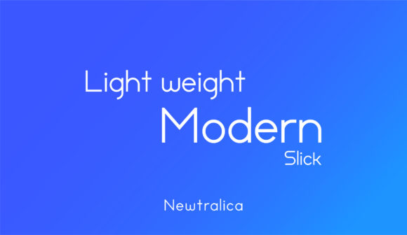 Newtralica Font PNG with transparent background - Preview 3