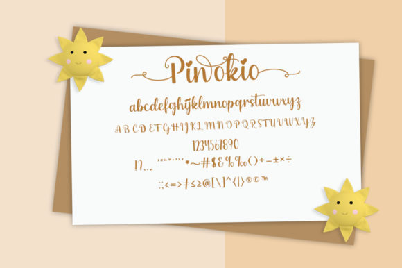 Pinokio Font PNG with transparent background - Preview 4