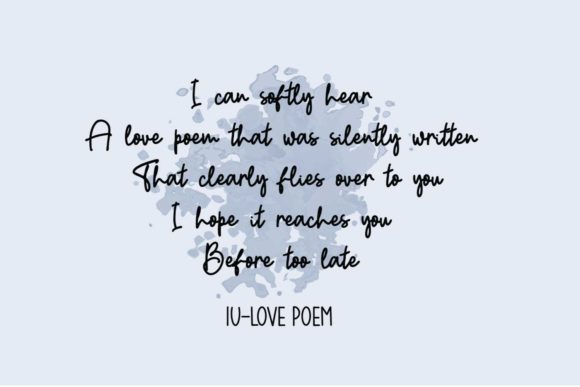 Poem Harmony Font PNG with transparent background - Preview 5