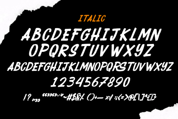 Raizor Font PNG with transparent background - Preview 4