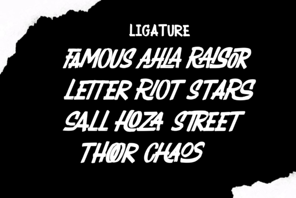 Raizor Font PNG with transparent background - Preview 5