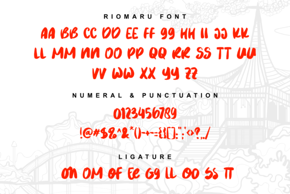 Riomaru Font PNG with transparent background - Preview 2
