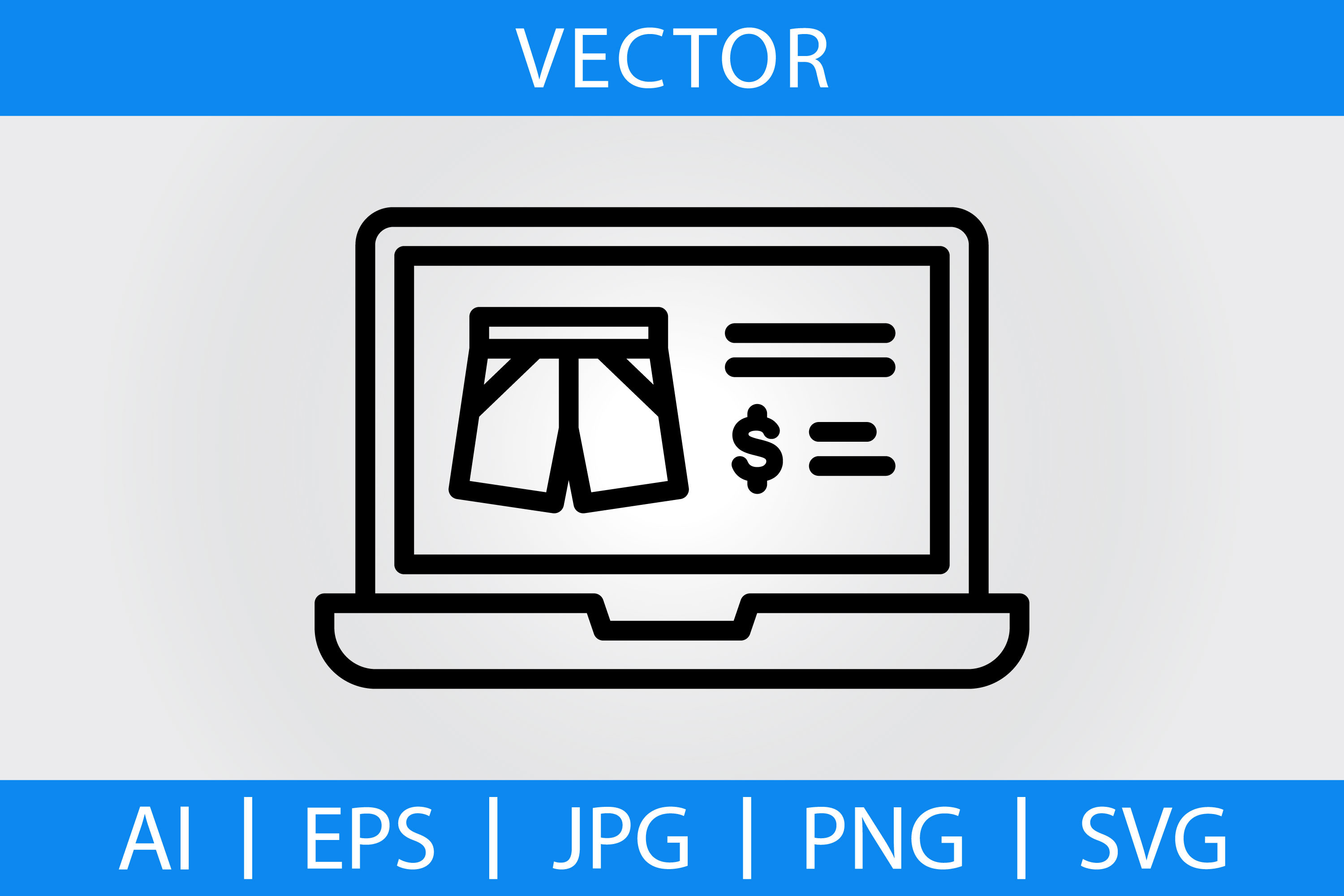 Vector Digital Product Outline Icon Graphic by Muhammad Ali · Creative ...