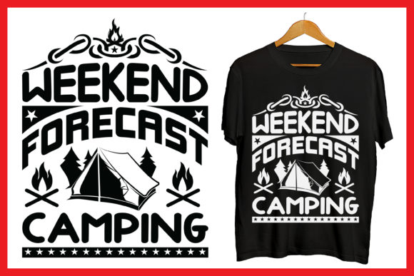 Weekend Forecast Camping scouting tshirt