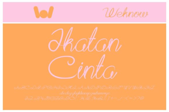 Aku Cinta Kamu Font - Preview 1