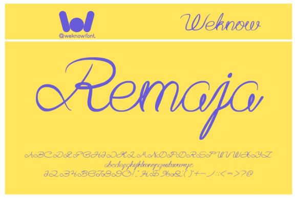 Aku Cinta Kamu Font - Preview 3