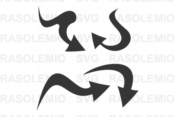 Arrows Vector Set Grafica Illustrazioni Stampabili Di rasol.designstudio