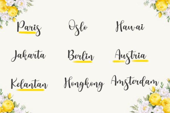 Bastian Melany Font PNG with transparent background - Preview 3