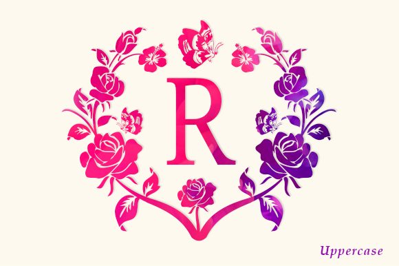 Bella Rose Monogram Font - Preview 1
