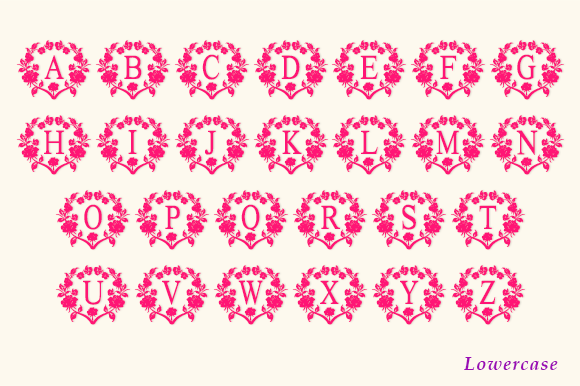 Bella Rose Monogram Font - Preview 4