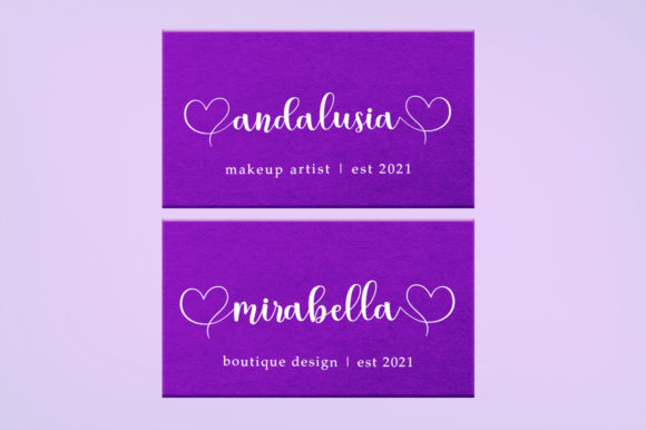 Doretha Script Font PNG with transparent background - Preview 4