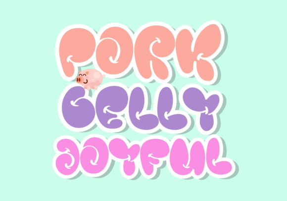 Father Belly Font PNG with transparent background - Preview 3