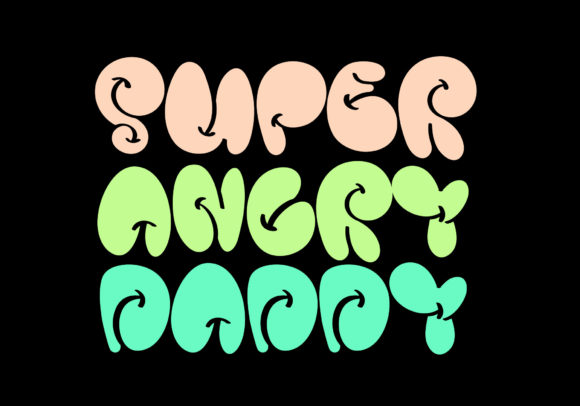 Father Belly Font PNG with transparent background - Preview 5