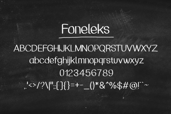 Foneleks Font PNG with transparent background - Preview 2