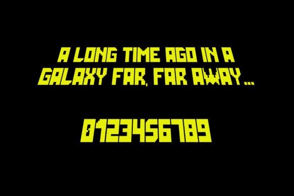 Galactica Grid Font - Preview 5