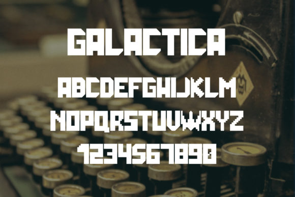 Galactica Grid Font - Preview 6