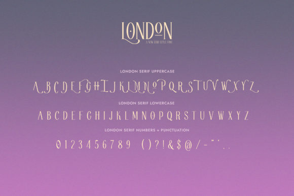 London Font PNG with transparent background - Preview 5