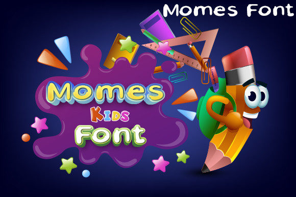 Momes Font font preview - 2