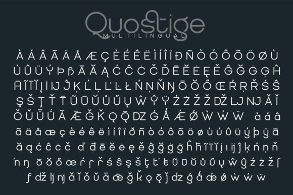 Quostige Font PNG with transparent background - Preview 4