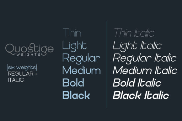 Quostige Font PNG with transparent background - Preview 6