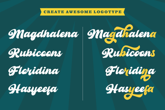 Retro Young Font PNG with transparent background - Preview 2