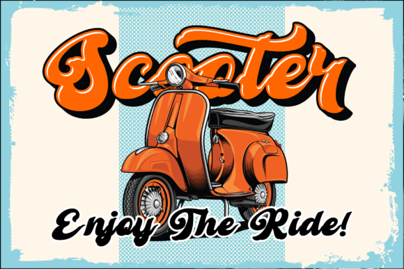 Retro Young Font PNG with transparent background - Preview 5