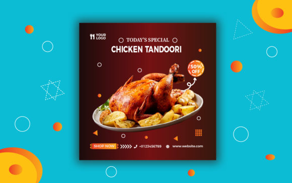 Social Media Food Banner Design Trampled Grafik Druck-Vorlagen Von Md Azim Uddin