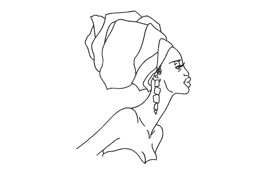 African Woman Face