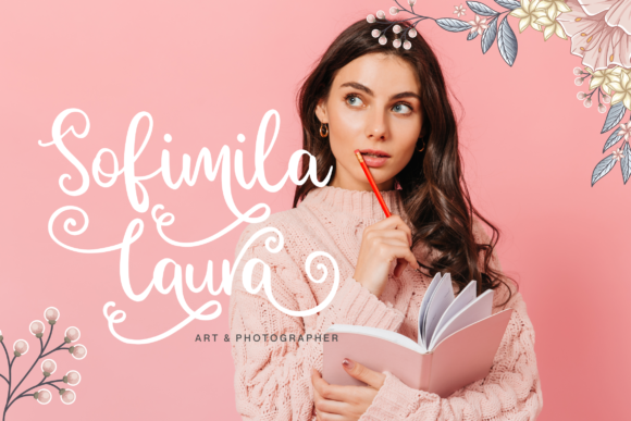 Alafyou Swirly Font - Preview 3