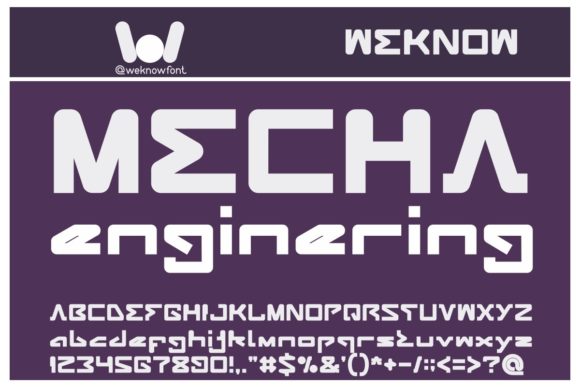 Android Robot Font - Preview 1